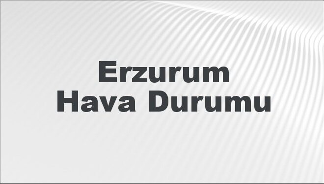 Erzurum Hava Durumu | Erzurum İçin Bugün, Yarın ve 5 Günlük Hava Durumu Nasıl Olacak? 17 Kasım 2024